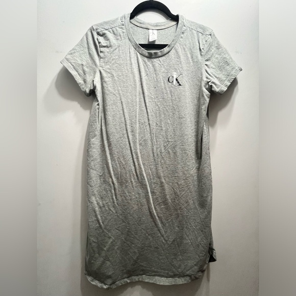 Calvin Klein T-Shirt Dress M one white / one grey NEW - Picture 3 of 3